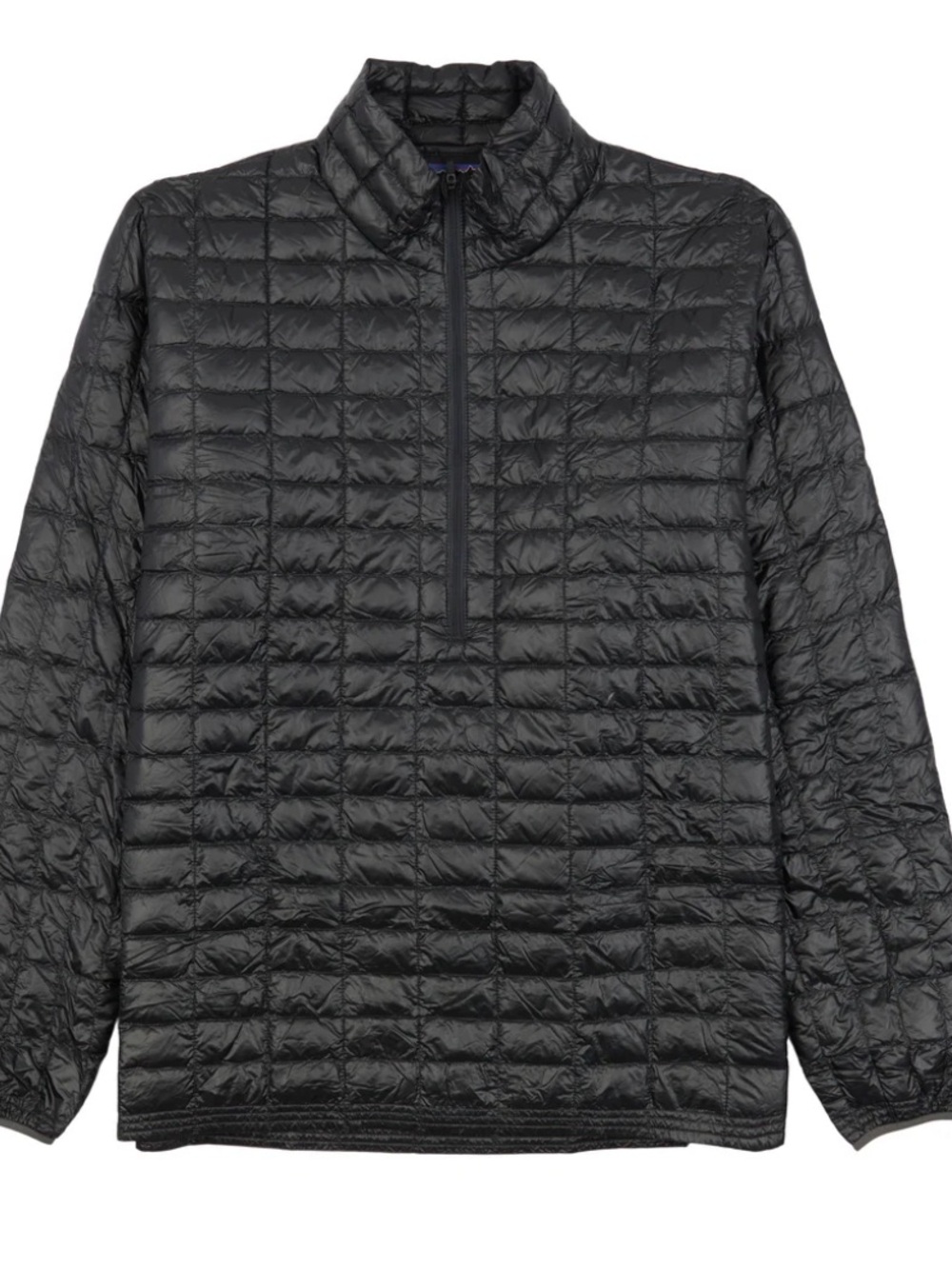 Patagonia Men's Black Quilted Half-Zip Puffer Ultralight down shirt pullover XL